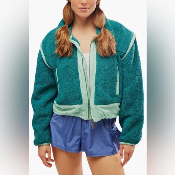 NWT FP Movement by Free People Courtside Faux Shearling Jacket xsmall - Picture 3 of 13